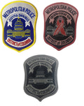 DC Metropolitan Police Department Shoulder Patch Cancer Awareness 3 Pack