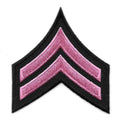 Corporal Chevrons, Pink/Black Set Of 2