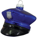 POLICE OFFICER HAT Glass  Ornament Law Enforcement