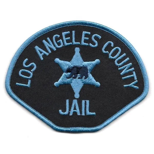 Los Angeles County California Jail Shoulder Patch Blue Rare