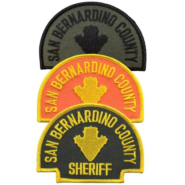 San Bernardino County Sheriff Shoulder Patch Collection Of 3
