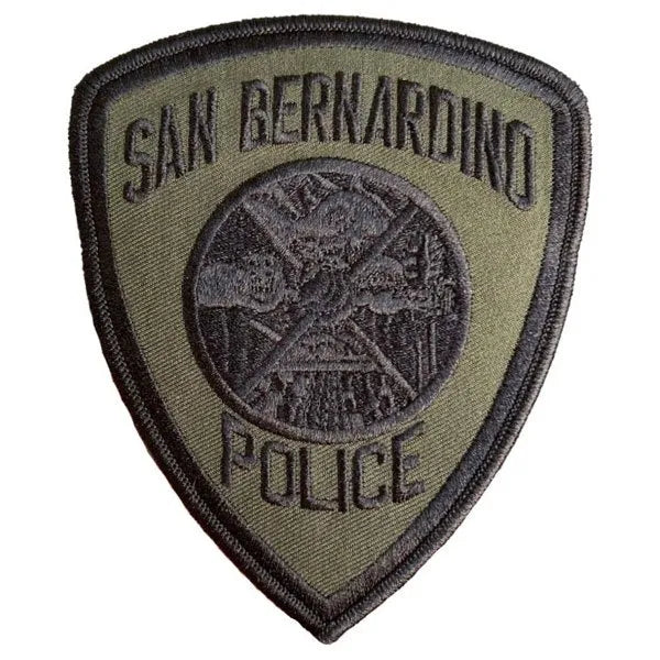 San Bernardino California Police Subdued OD Outer Border Patch