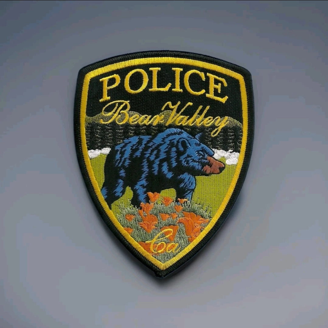 BEAR VALLEY CALIFORNIA POLICE SHOULDER PATCH