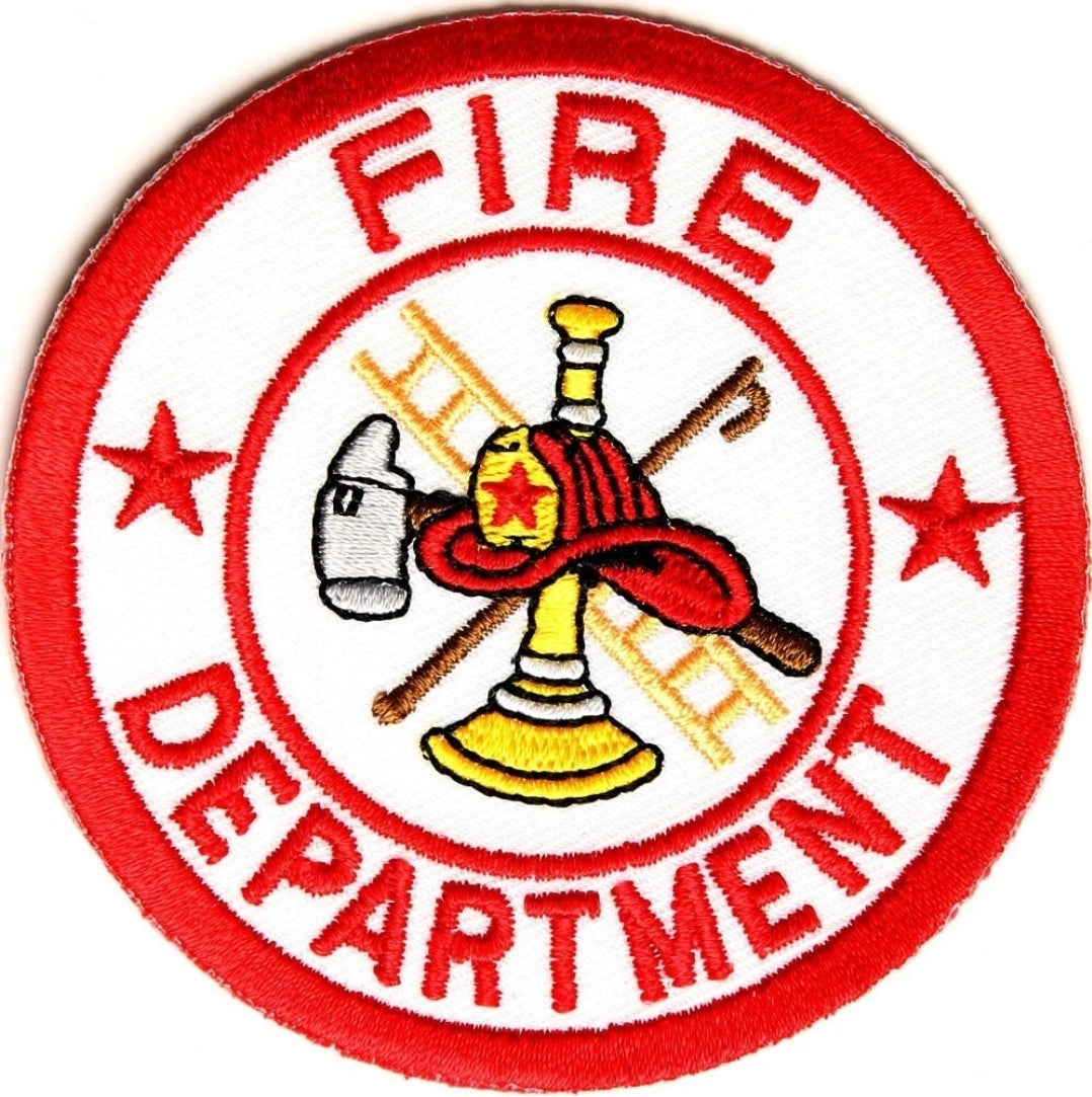 Firefighter Fire Department Circle Patch Maltese
