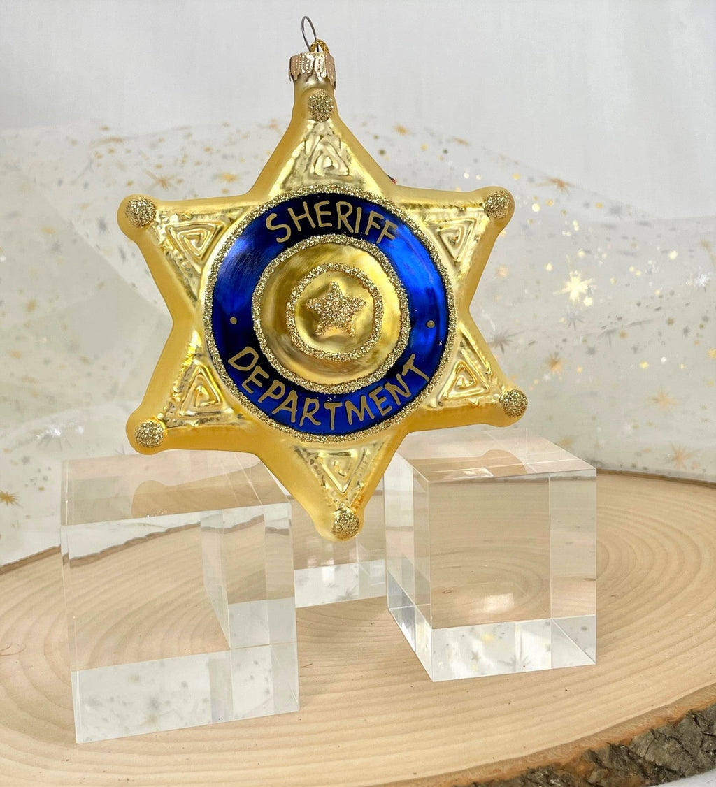 Los Angeles Sheriff Department Glass Ornament