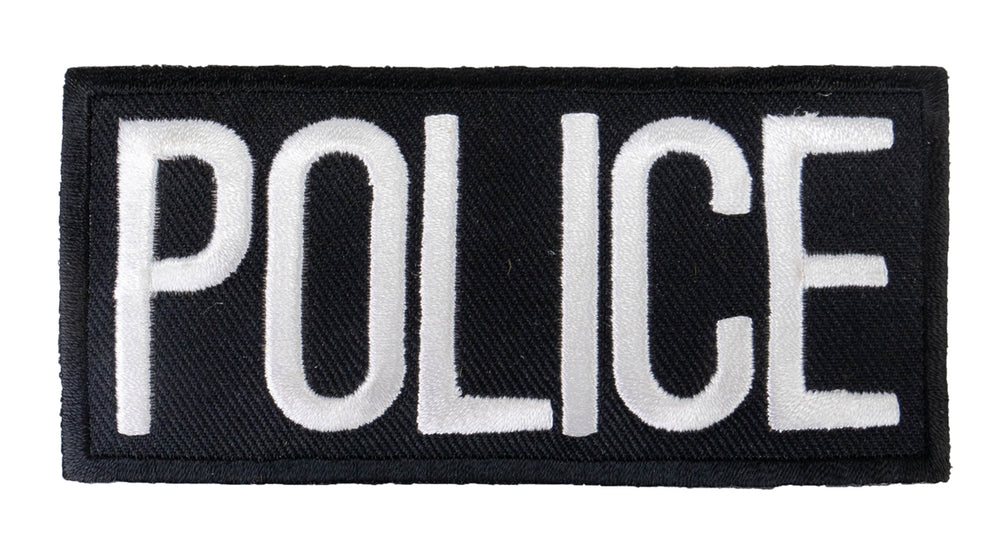 Police PD Chest Embled White