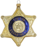 Los Angeles Sheriff Department Glass Ornament