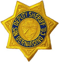 San Bernardino Co. Deputy Sheriff Star Patch - 3" x 3"