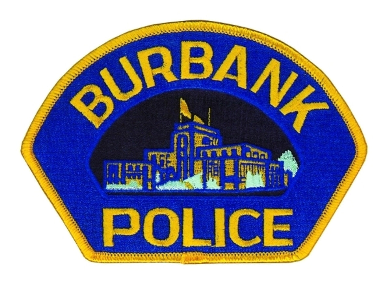 Burbank Police Department Shoulder Blue Patch Vintage